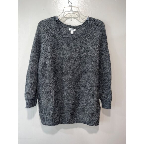 Old Navy‎ Womens XL Grey Knit wool Blend Sweater - Picture 1 of 7